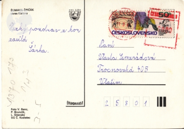 Šumava - Špičák 1988 95 001 ●